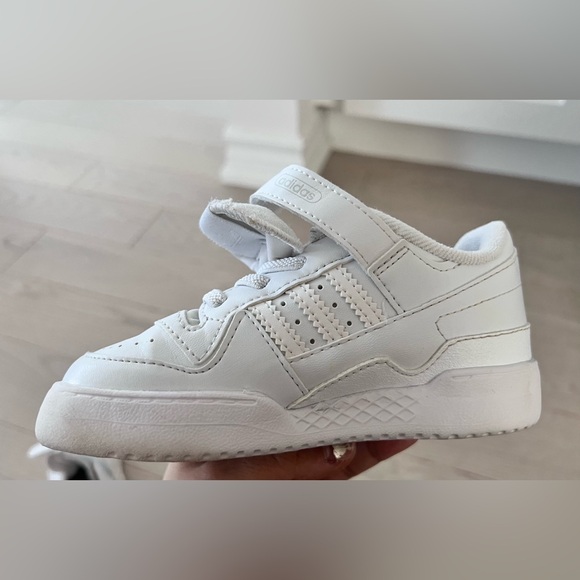 Adidas Kids Ortholite White Velcro Sneakers Shoes US Size 9K - Picture 16 of 16